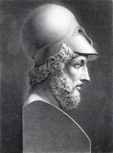 Byste av Perikles, gravert av Giuseppe Cozzi